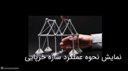 نمایش نحوه عملکرد سازه خرپایی
