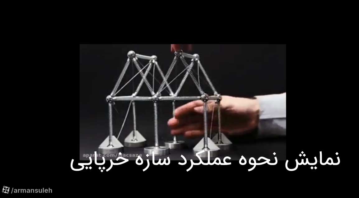 نمایش نحوه عملکرد سازه خرپایی