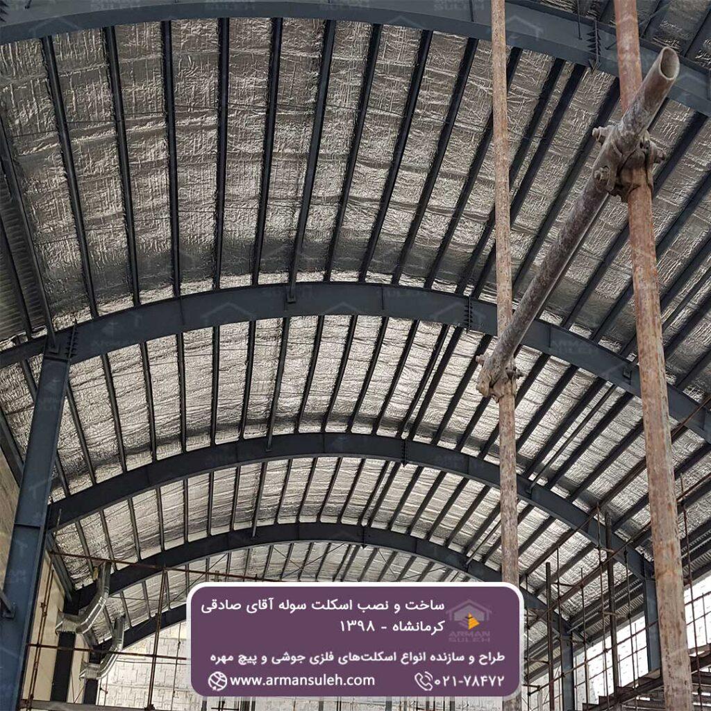 ساخت اسکلت سوله پروژه آقای صادقی 1