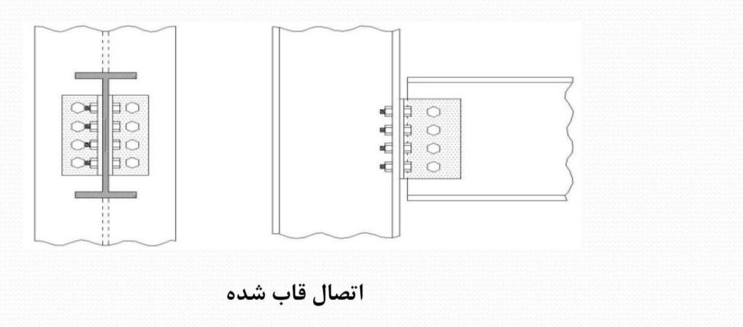 اتصال سازه های فولادی با توجه به نوع گیرداری
